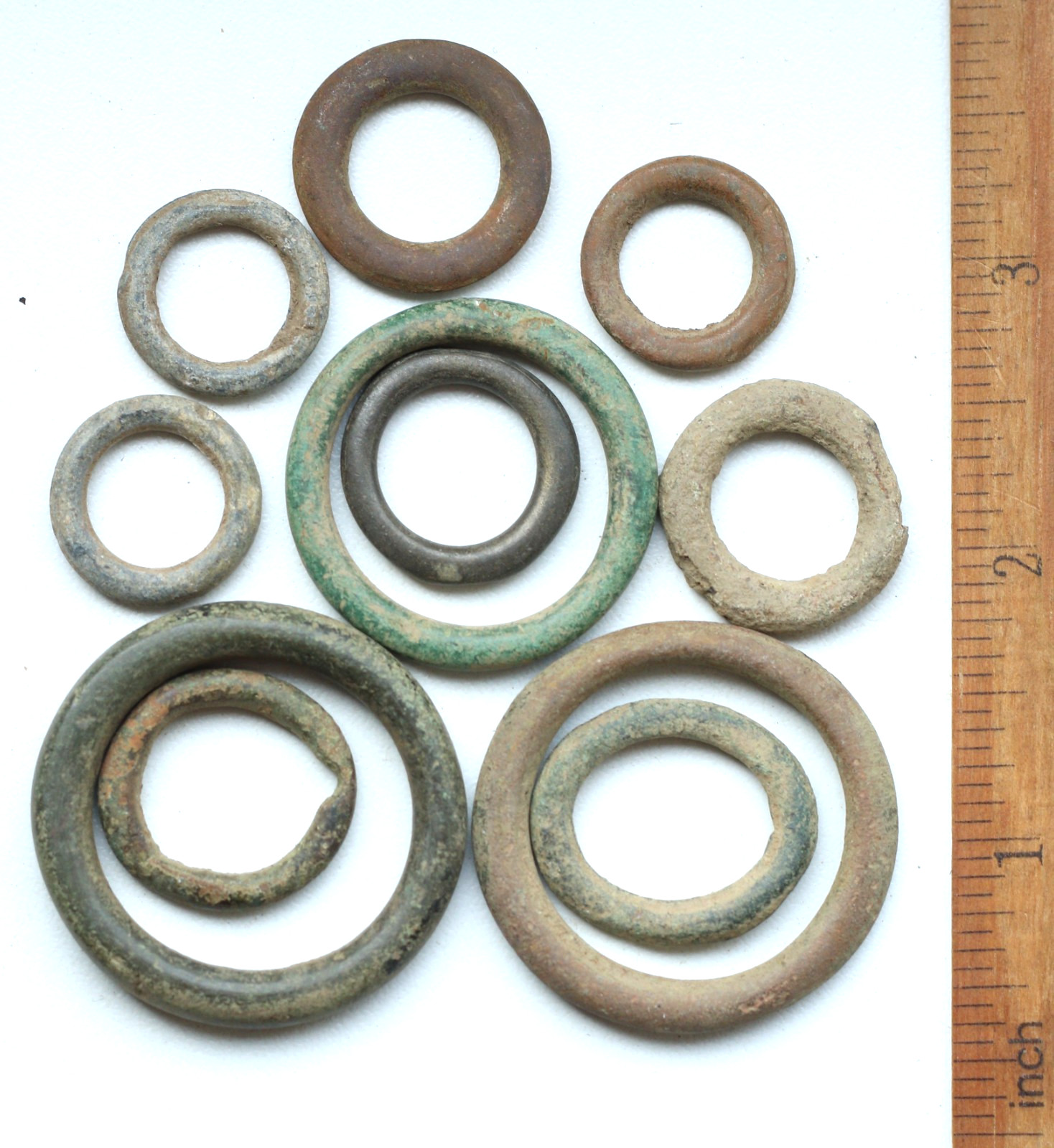 Group Of Celtic Bronze Proto-Money Rings