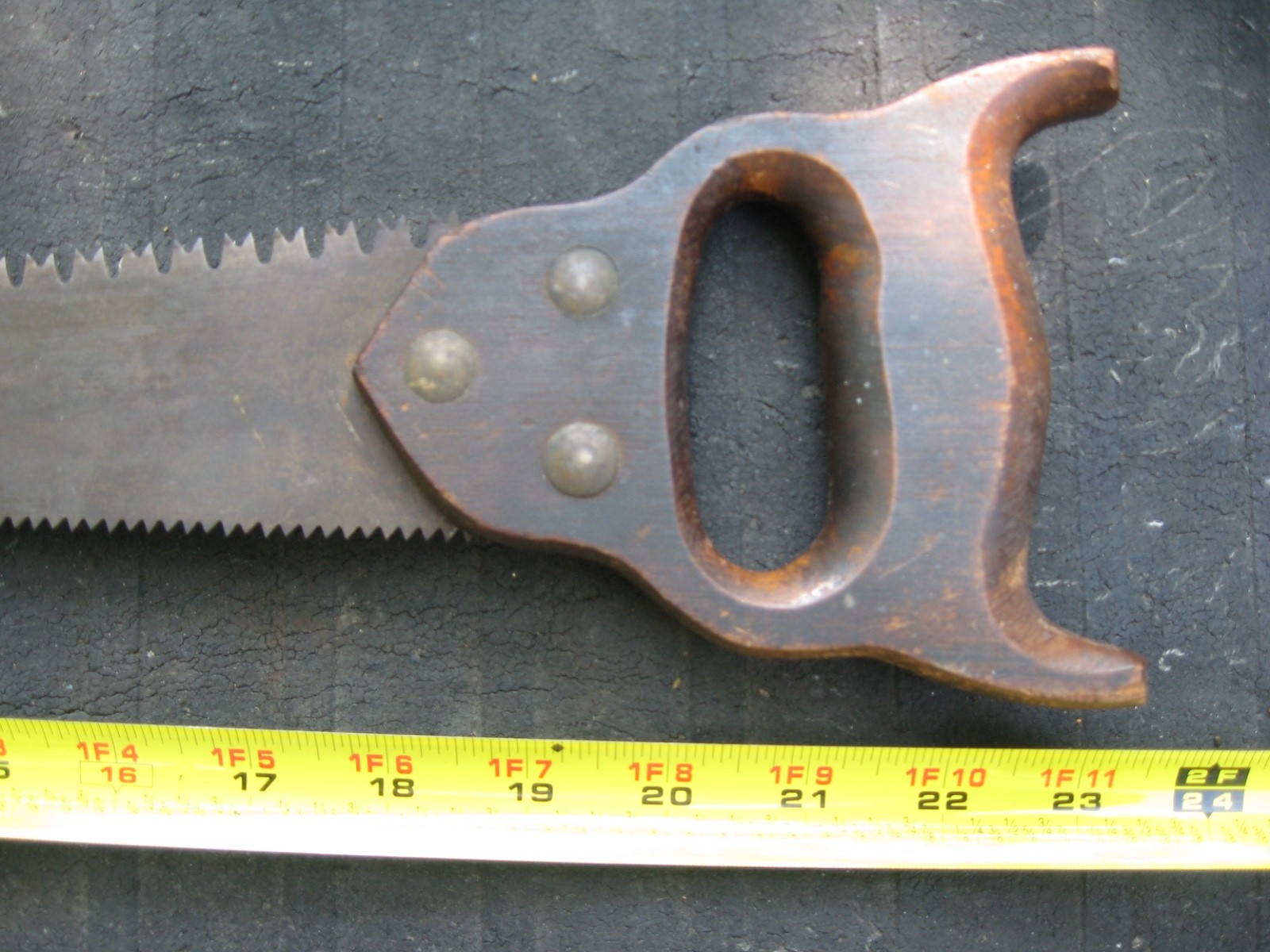 Vintage Disston(?) Double Edge Saw (Gorgeous Patina)--(Pruning?)