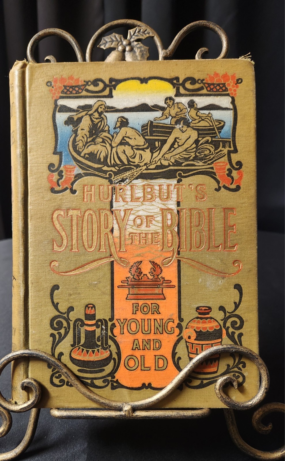 Vintage Hurlbut's Story of the Bible for Young and Old 1904 - John C. Winston