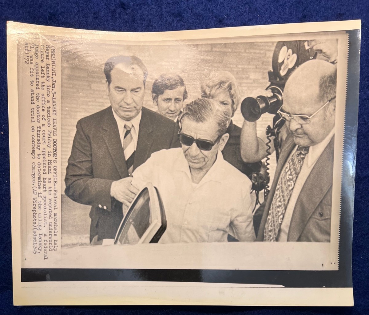 Original 1972 Meyer Lansky Press Photo Mafia Boss Gangster Godfather Original 1972 Meyer Lansky Press Photo Mafia Boss Gangster Godfather
