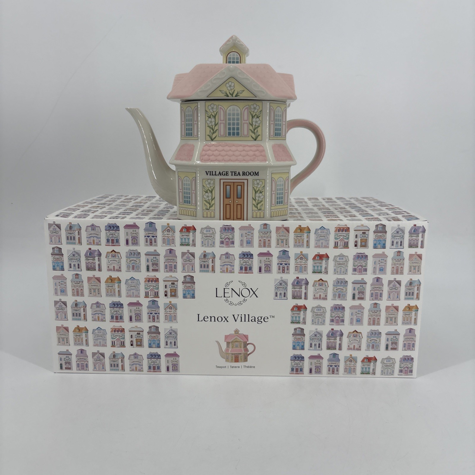 2026 Lenox Spice Village Tea Room Teapot 2nd Edition NIB *SOLD OUT AT LENOX*