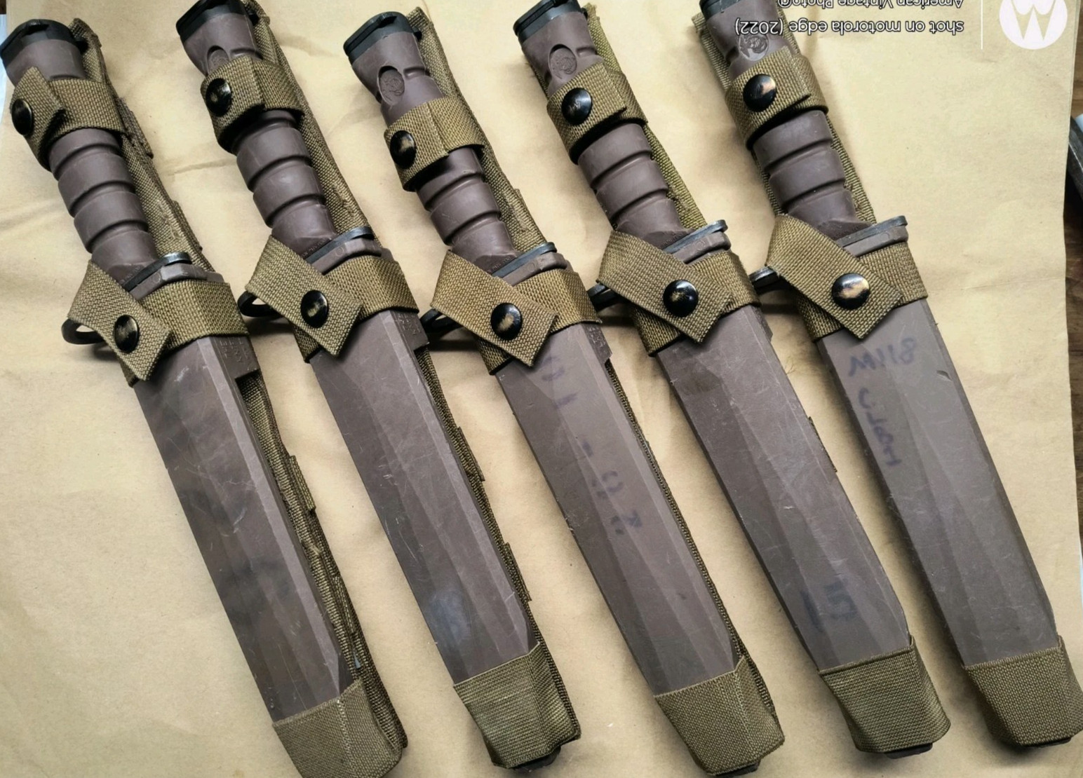 Vintage OKC3S OKC-3S Knife Bayont Genuine USMC + Scabbard Ontario Knife Co USA
