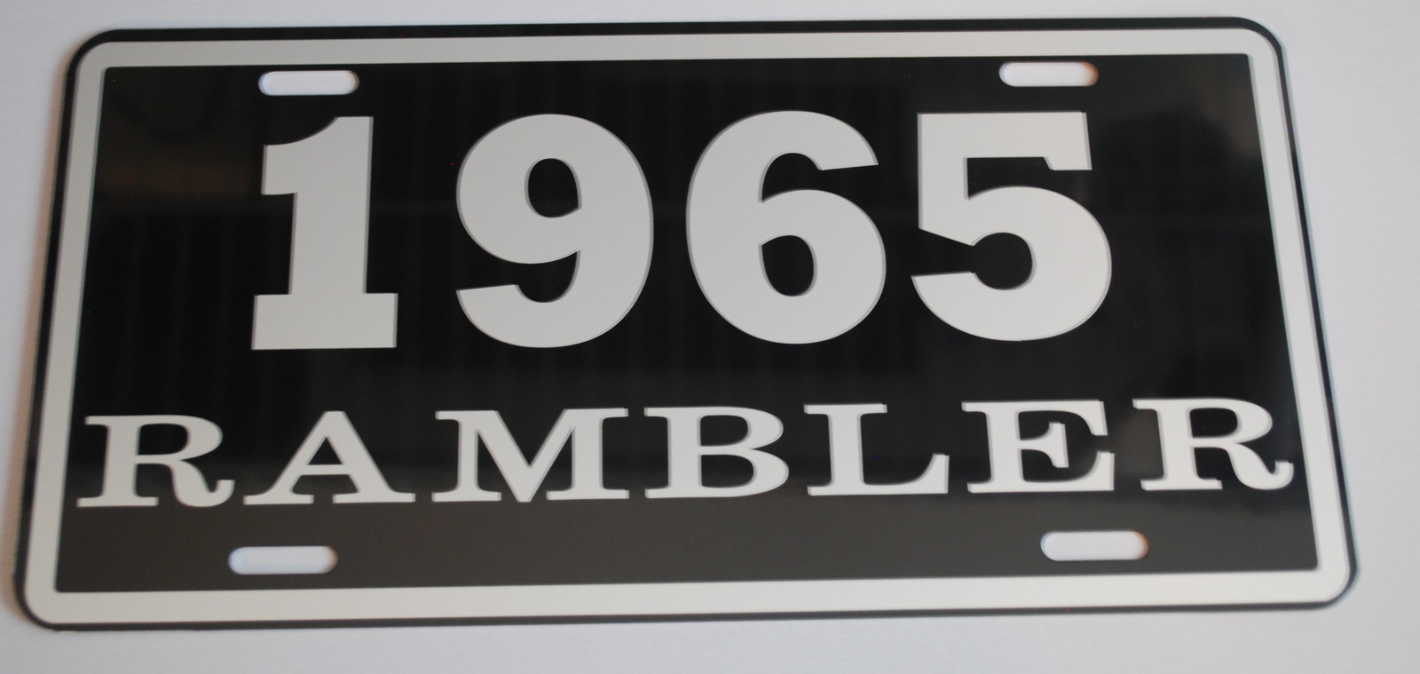 METAL LICENSE PLATE 1965 65 RAMBLER NASH AMC AMERICAN MOTORS 660 440