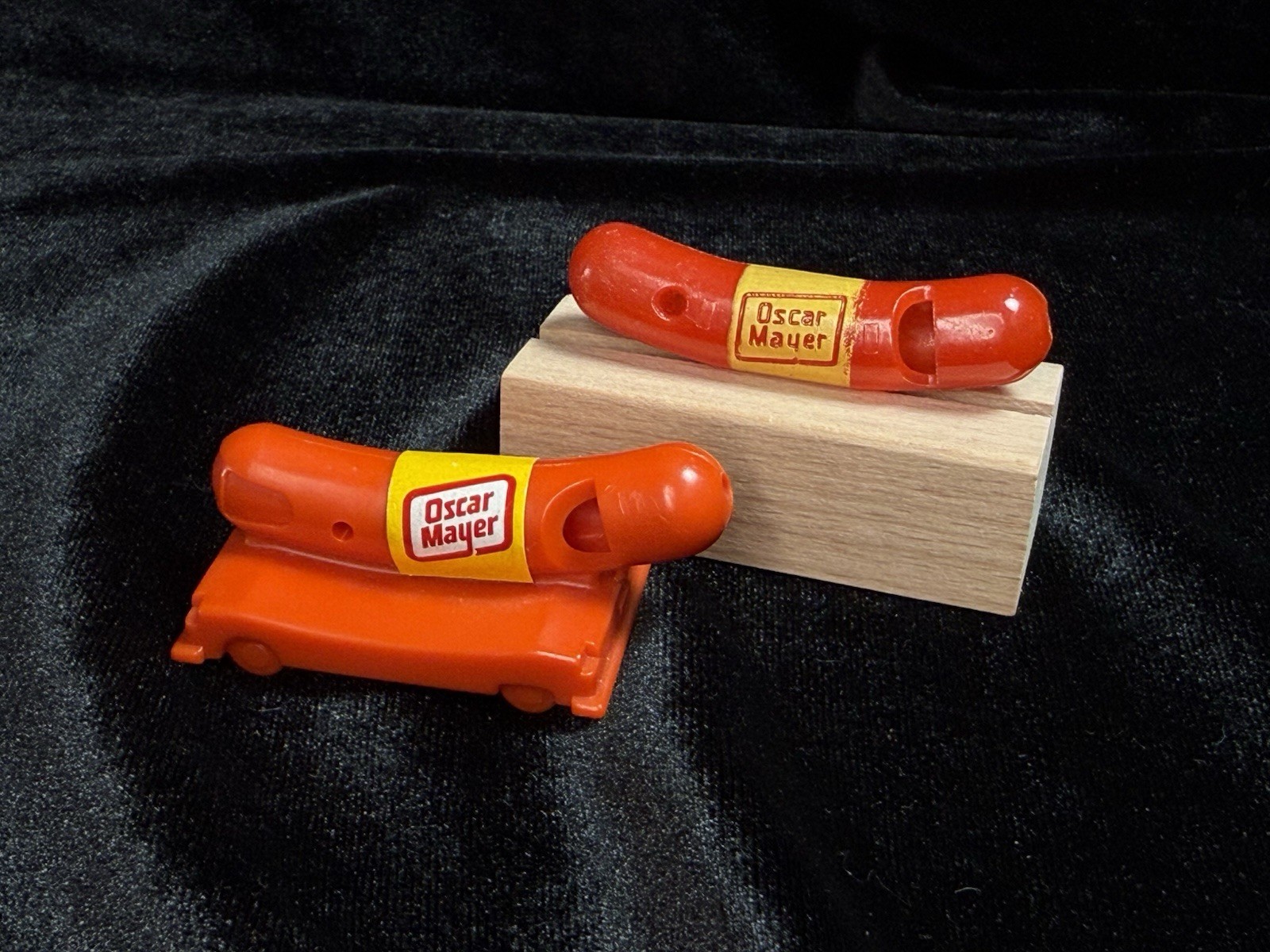 2 Vintage 1960s Original Oscar Meyer Weiner Whistles  Excellent