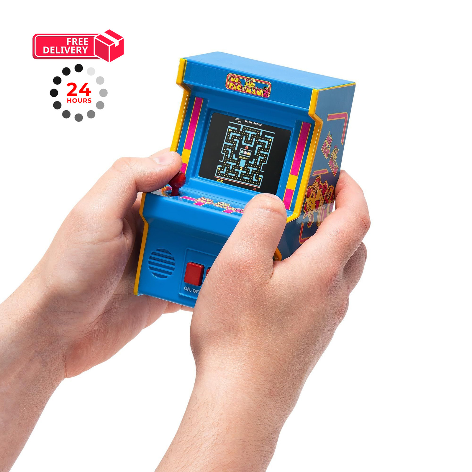 Arcade Classics 3.75 inches (W) x 3 (L) x 5.63 (H), Ms. Pac Man