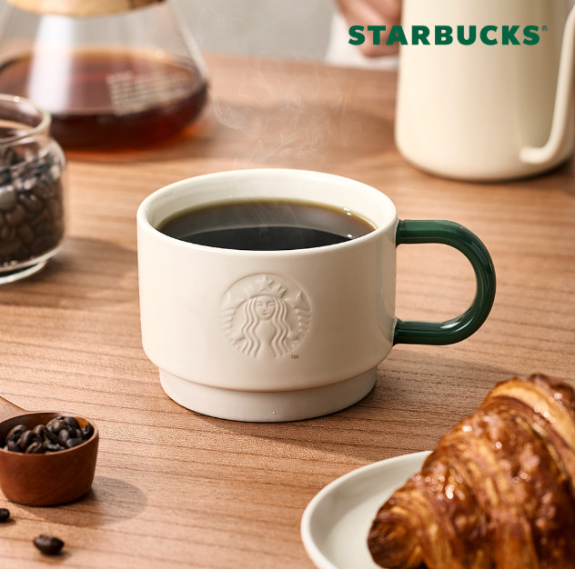 Starbucks Beige Leaf to Coffee Mug 355ml Korea Official MD
