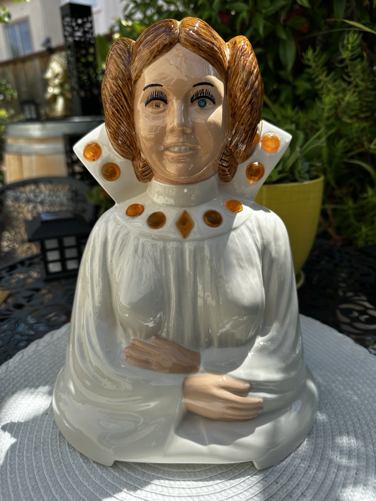 RARE 1981 Princess Leia Ceramic STAR WARS ML Molds Newark, NJ Night Light