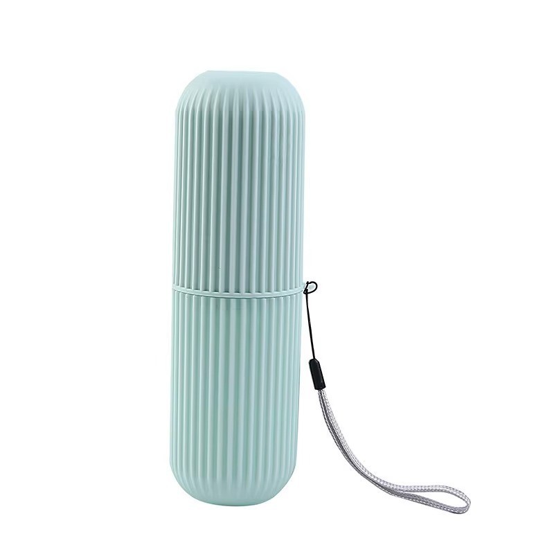 Sky Blue Toothbrush Toothpaste Holder Case Travel Camping Portable Storage Box