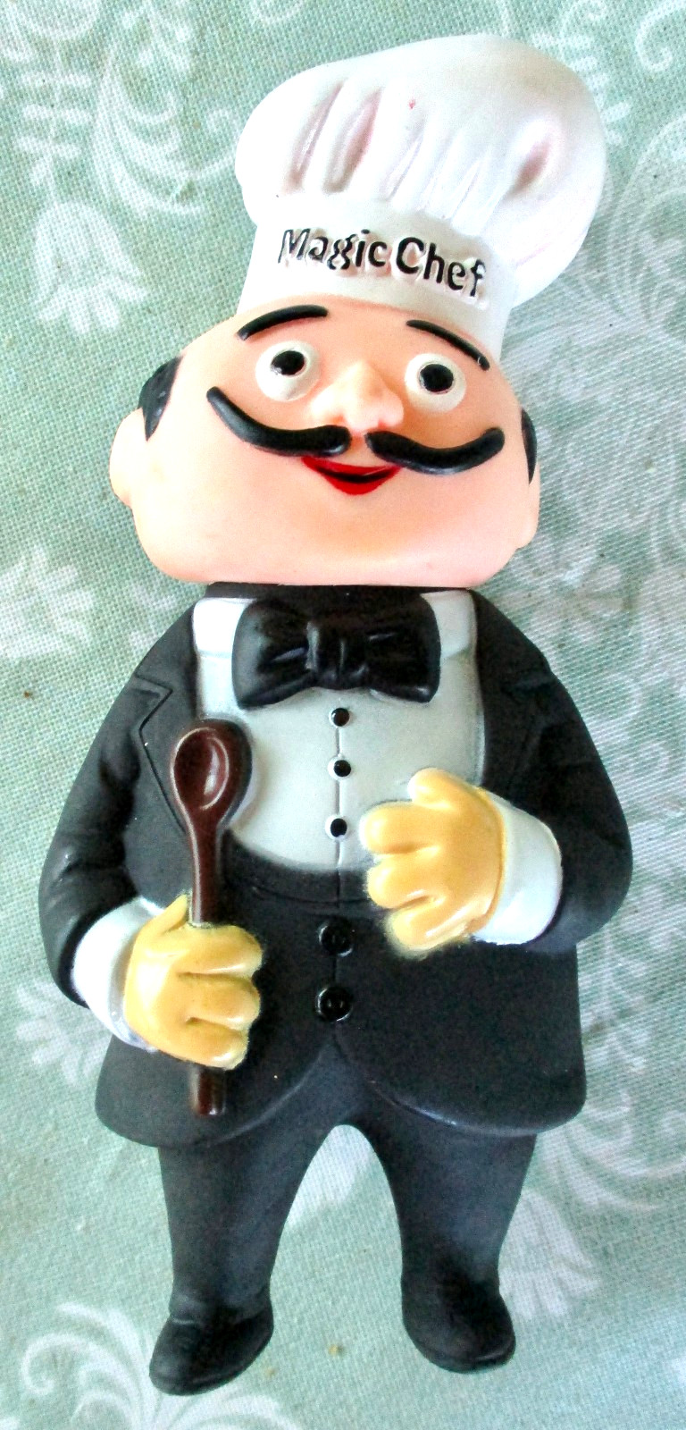 Vintage promotional Magic Chef Advertising Vinyl Rubber Chef Coin Bank 7\ Vintage promotional Magic Chef Advertising Vinyl Rubber Chef Coin Bank 7\