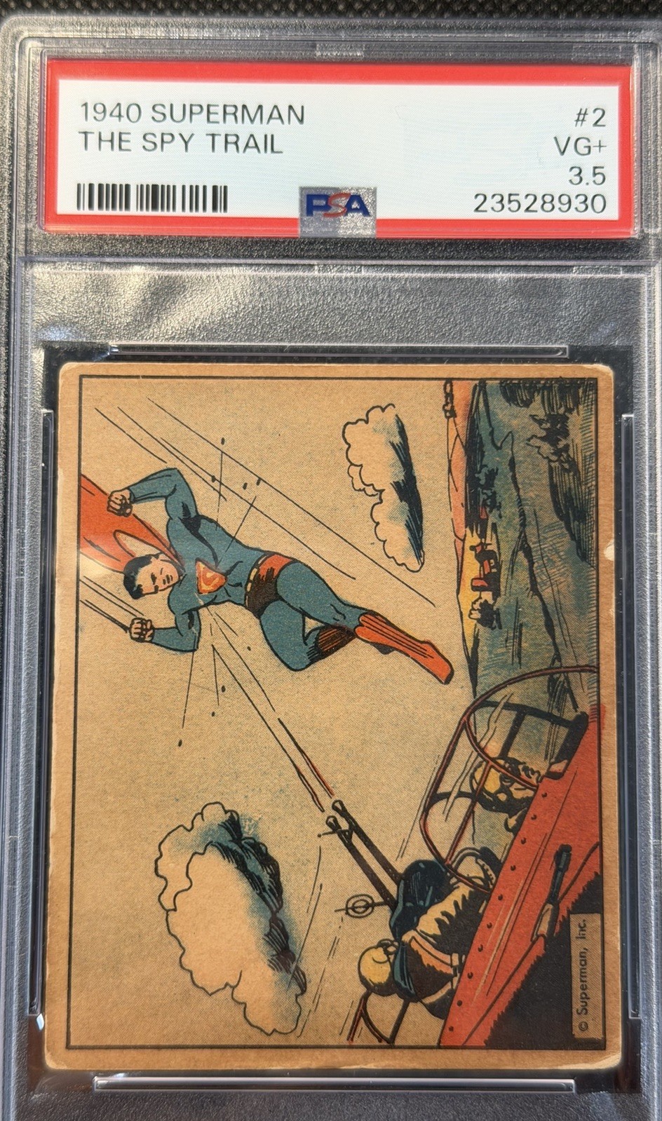 1940 Superman #2 “The Spy Trail” PSA 3.5 Key Card