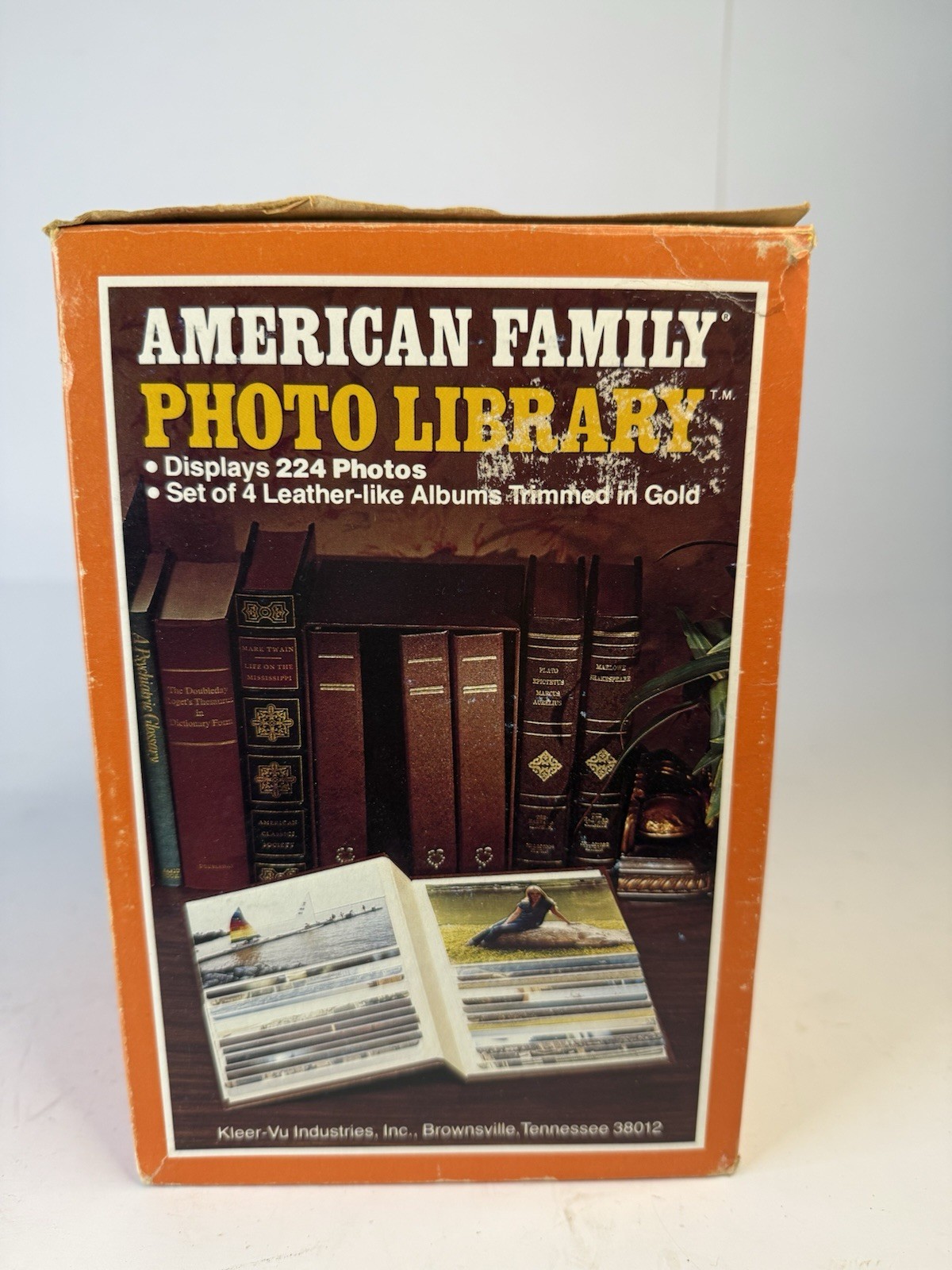 Vintage American Family Photo Library 4 Pack Album Set Kleer-Vu USA 224 Photos