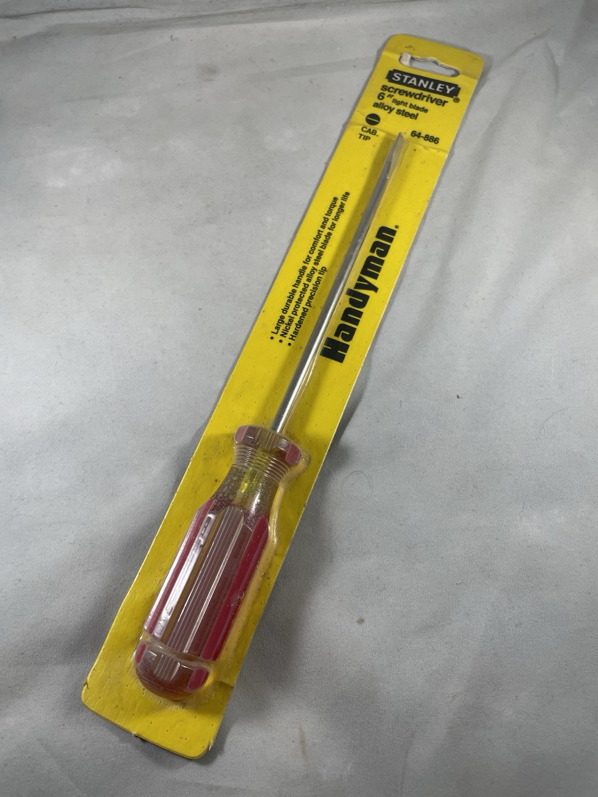Vintage 1987 Stanley Flat Head Screwdriver 64-886 USA 6
