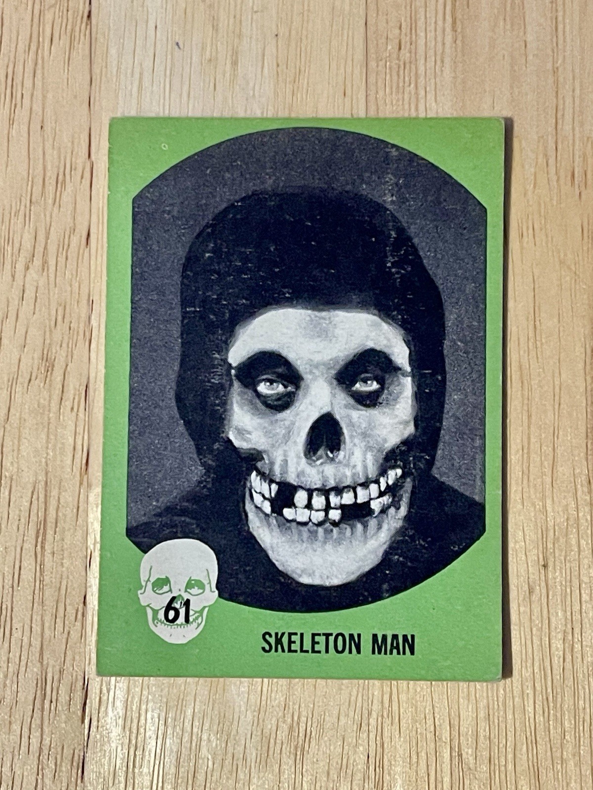 Rare Nu Card Skeleton 1961 Horror Monster Card #61 Halloween