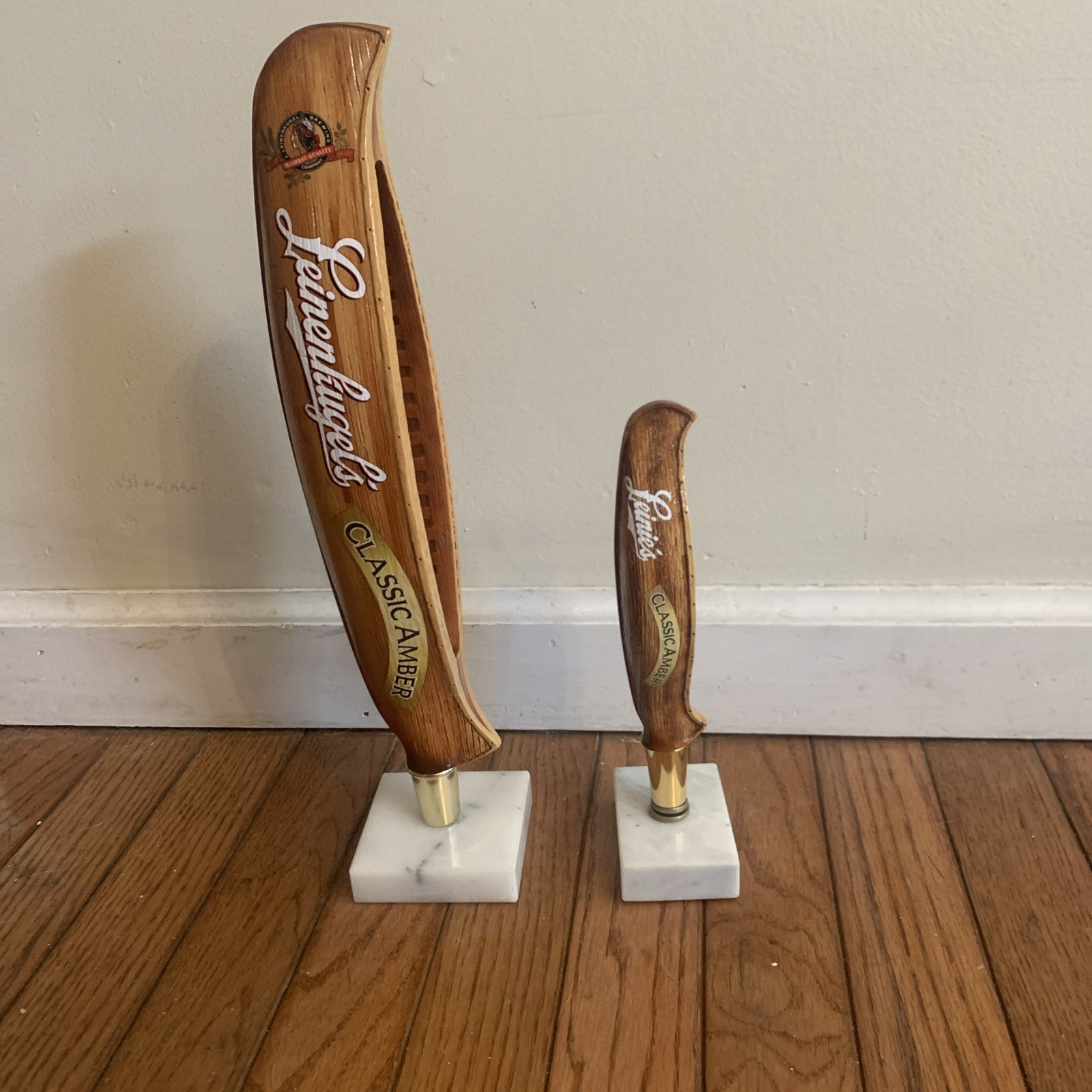 Leinenkugel’s Classic Amber Set of 2 Canoe Beer Tap Handles Brand New Not Used