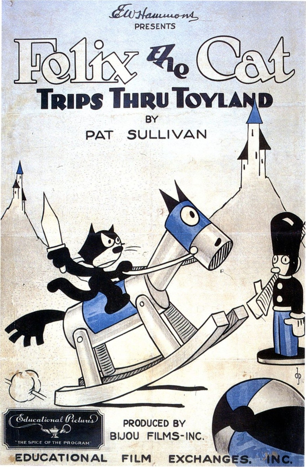 🎨Felix the Cat 'Trips Thru Toyland' Vintage Poster - 24x36” - Hi-Res💎 Print -