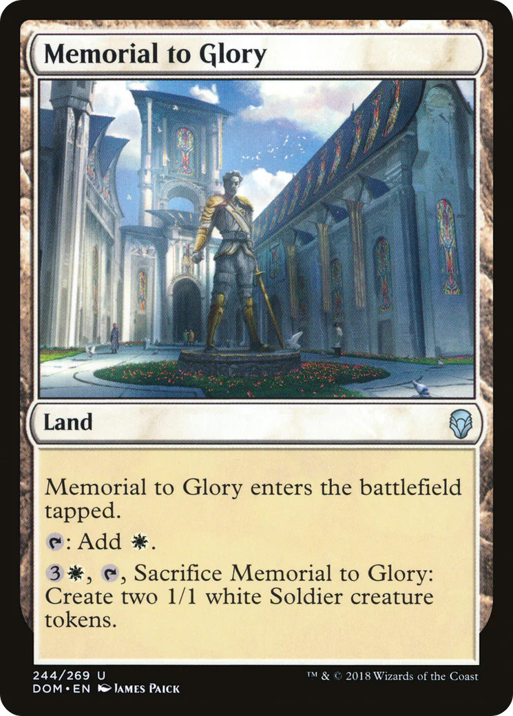 Memorial to Glory [Dominaria] Magic MTG