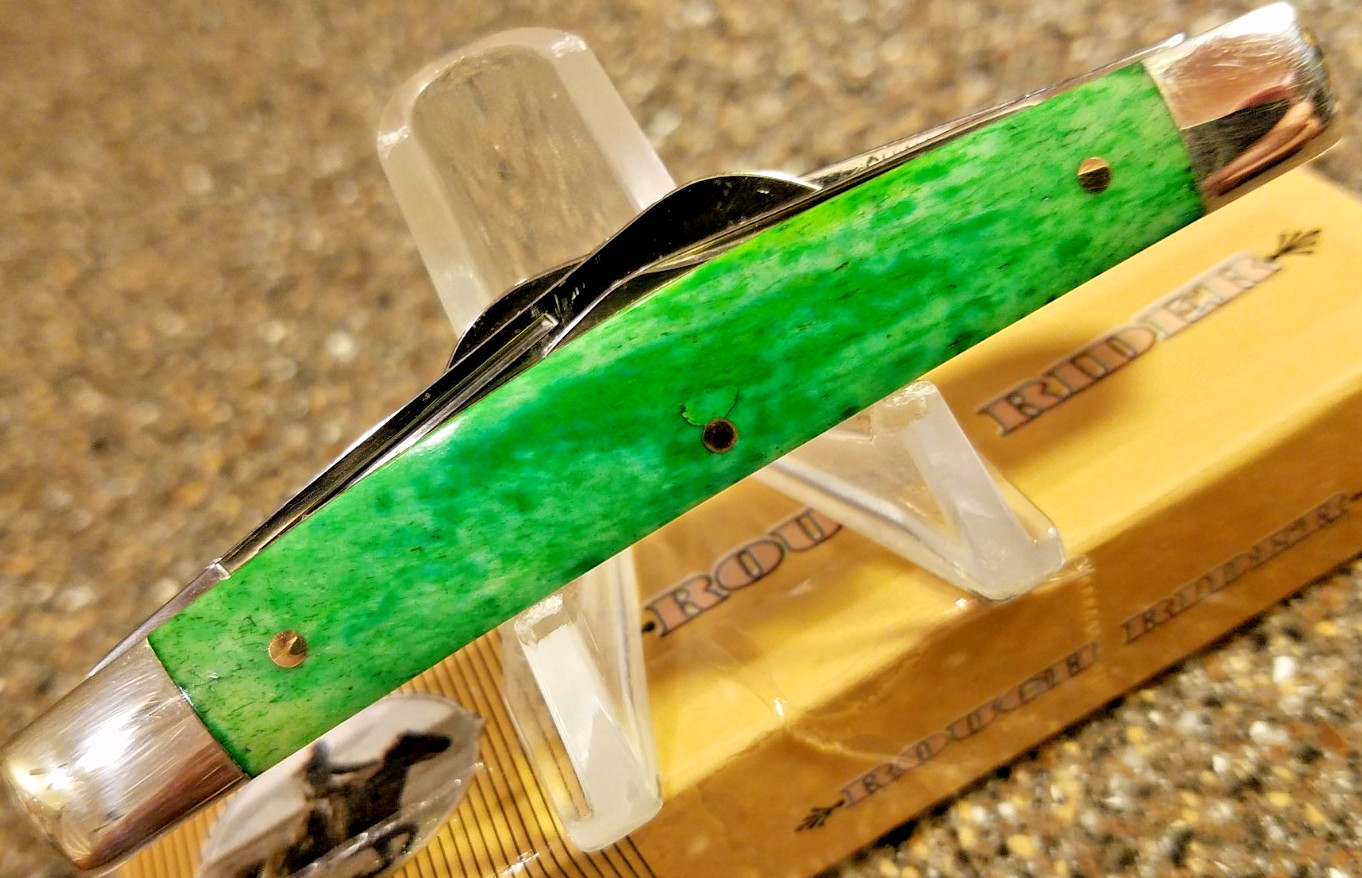 Rough Rider RR052, Congress Green Smooth Bone, 3-1/2