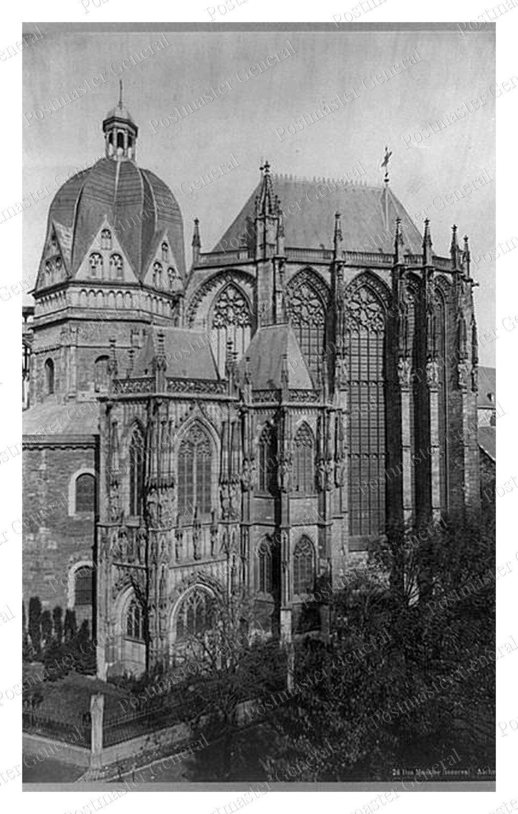 Aachen Germany Cathedral Interior Standard Postcard COPY RPPC