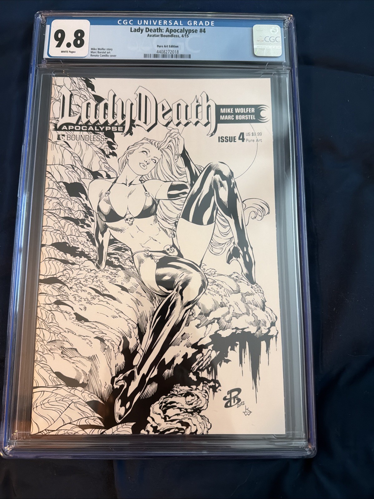 Lady Death Apocalypse #4 Pure Art Edition 2015 CGC 9.8 Only 3 In Grade Wow