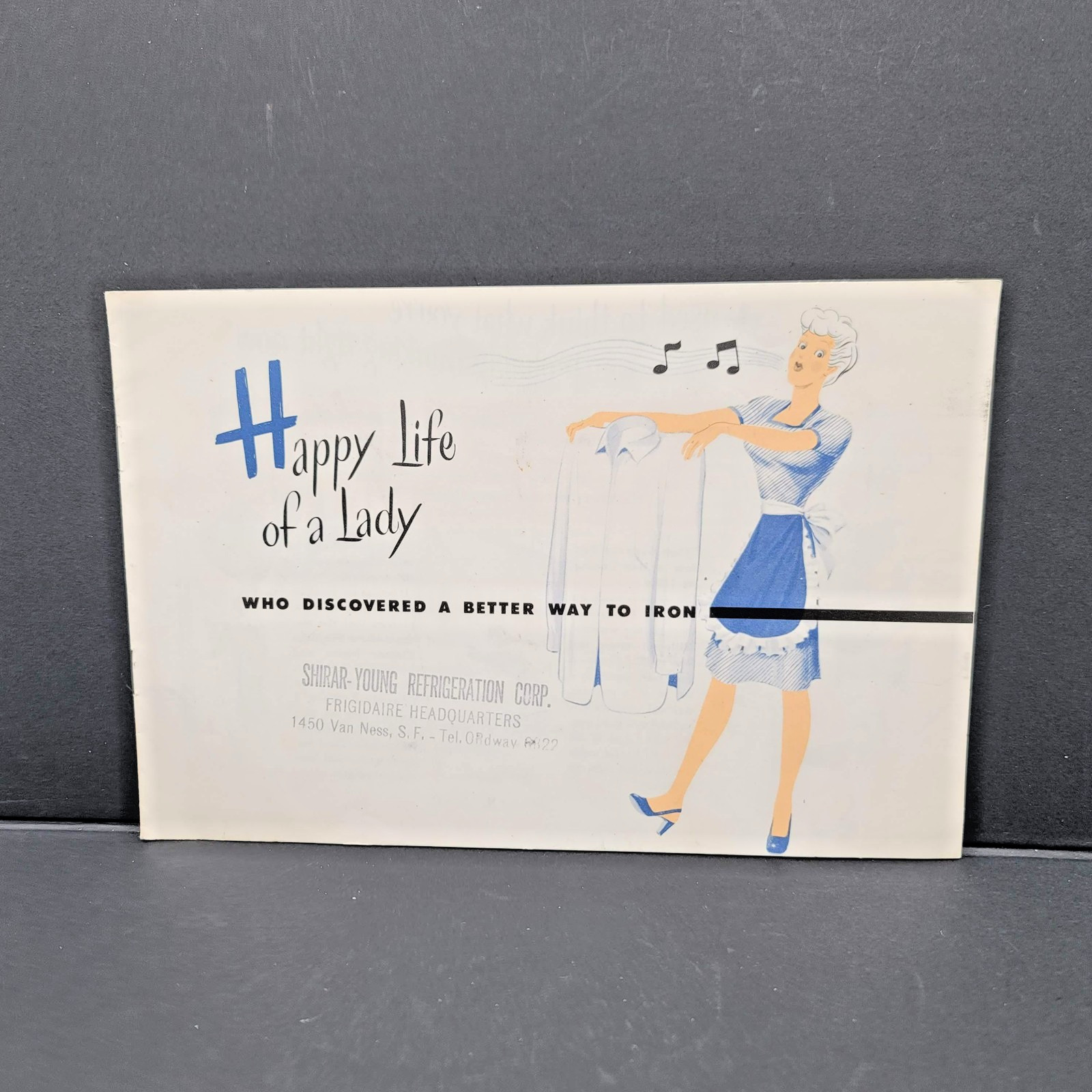Vintage Frigidaire Happy Life Of A Lady Electric Ironer Brochure Advertising