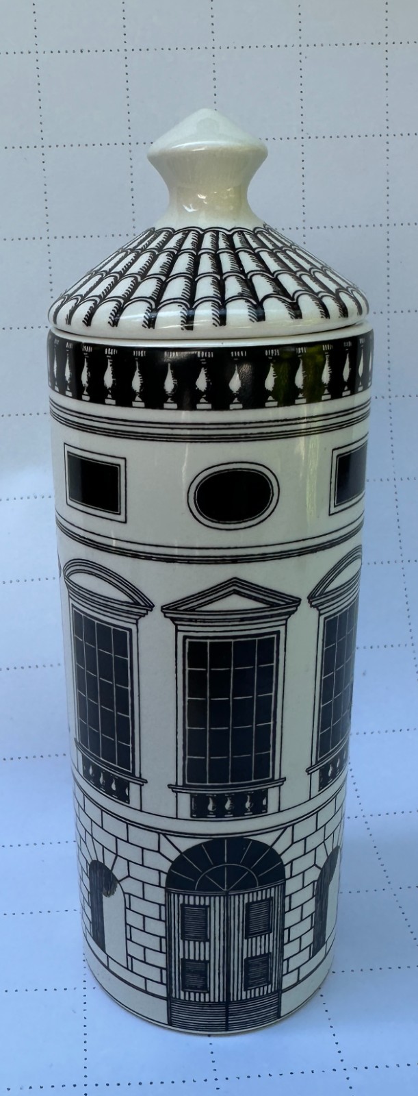 Fornasetti Profumi Porcelain Vessel Perfume Bottle Italy Fornasetti Profumi Porcelain Vessel Perfume Bottle Italy