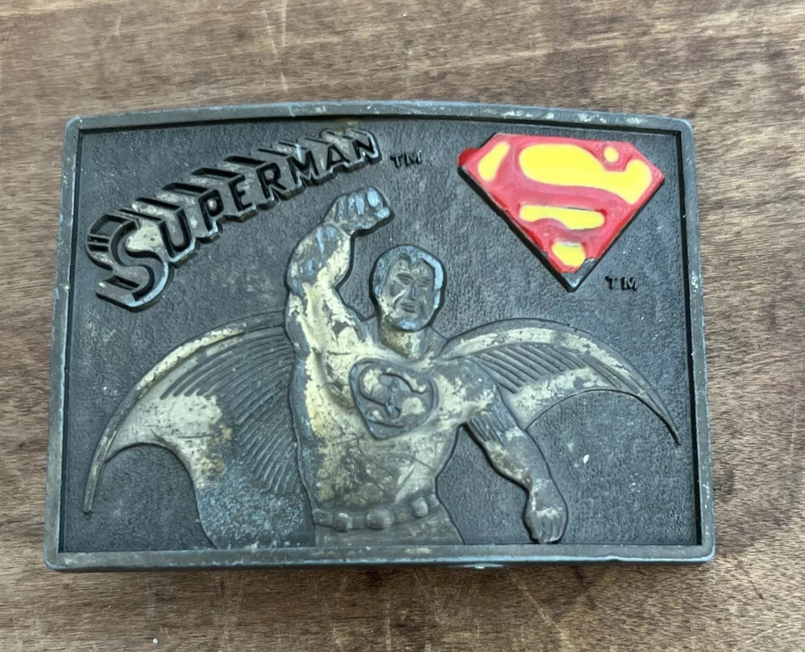 Superman Belt Buckle by Lee 1986