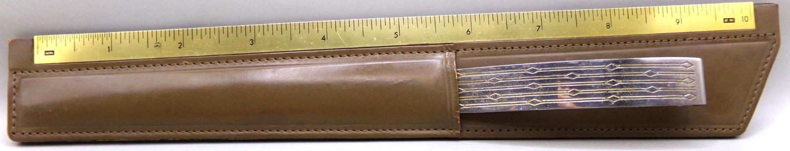 Vintage AS Italy Letter Opener Solingen Germany Top Grain Cowhide Leather Sheath