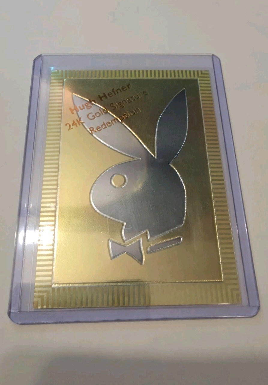 🔥 1995 Playboy Chromium Edition 2 Rare 24k Hugh Hefner Redemption Card 🔥 🔥 1995 Playboy Chromium Edition 2 Rare 24k Hugh Hefner Redemption Card 🔥