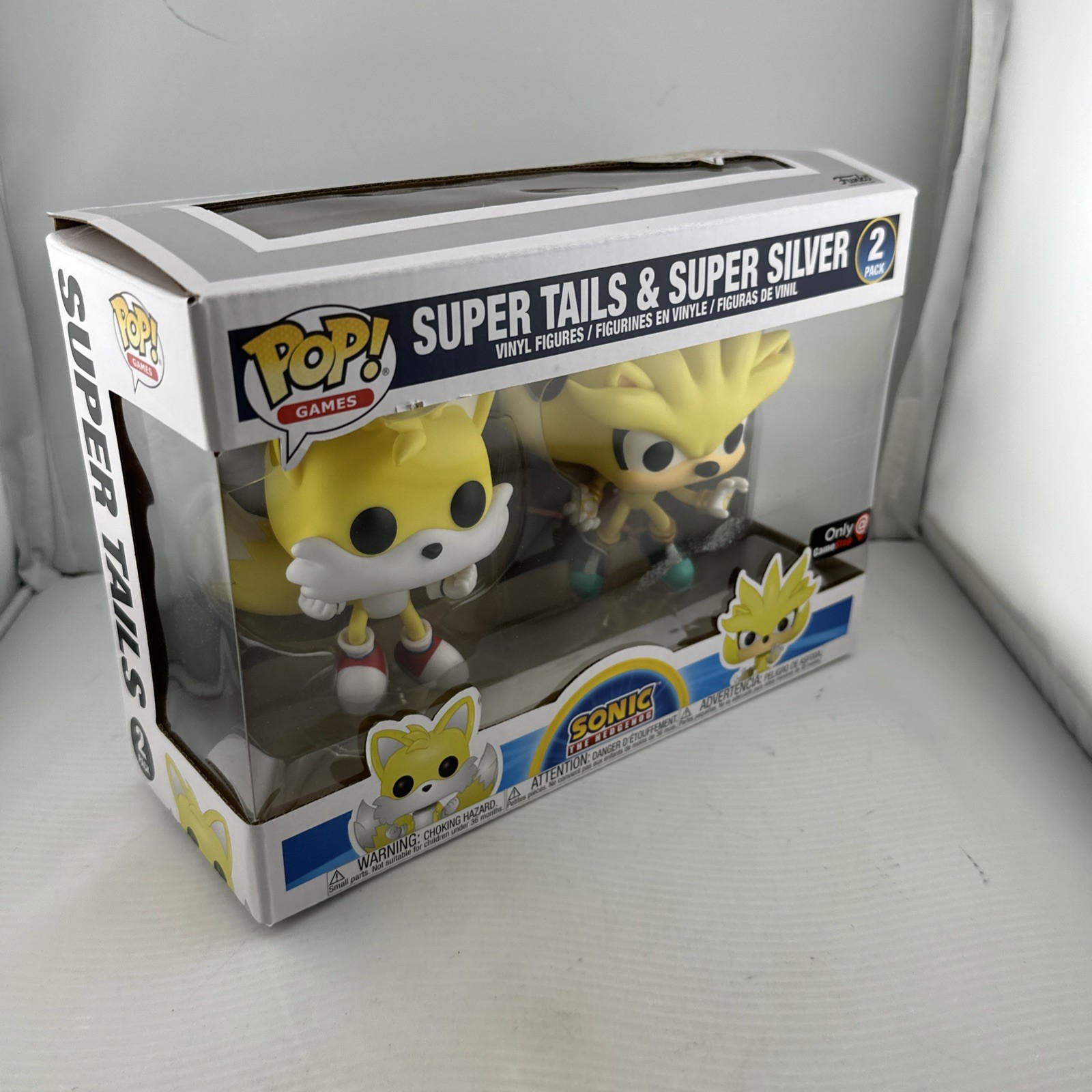 Funko Pop Sonic the Hedgehog - Super Tails & Super Silver - 2 Pack Gamestop