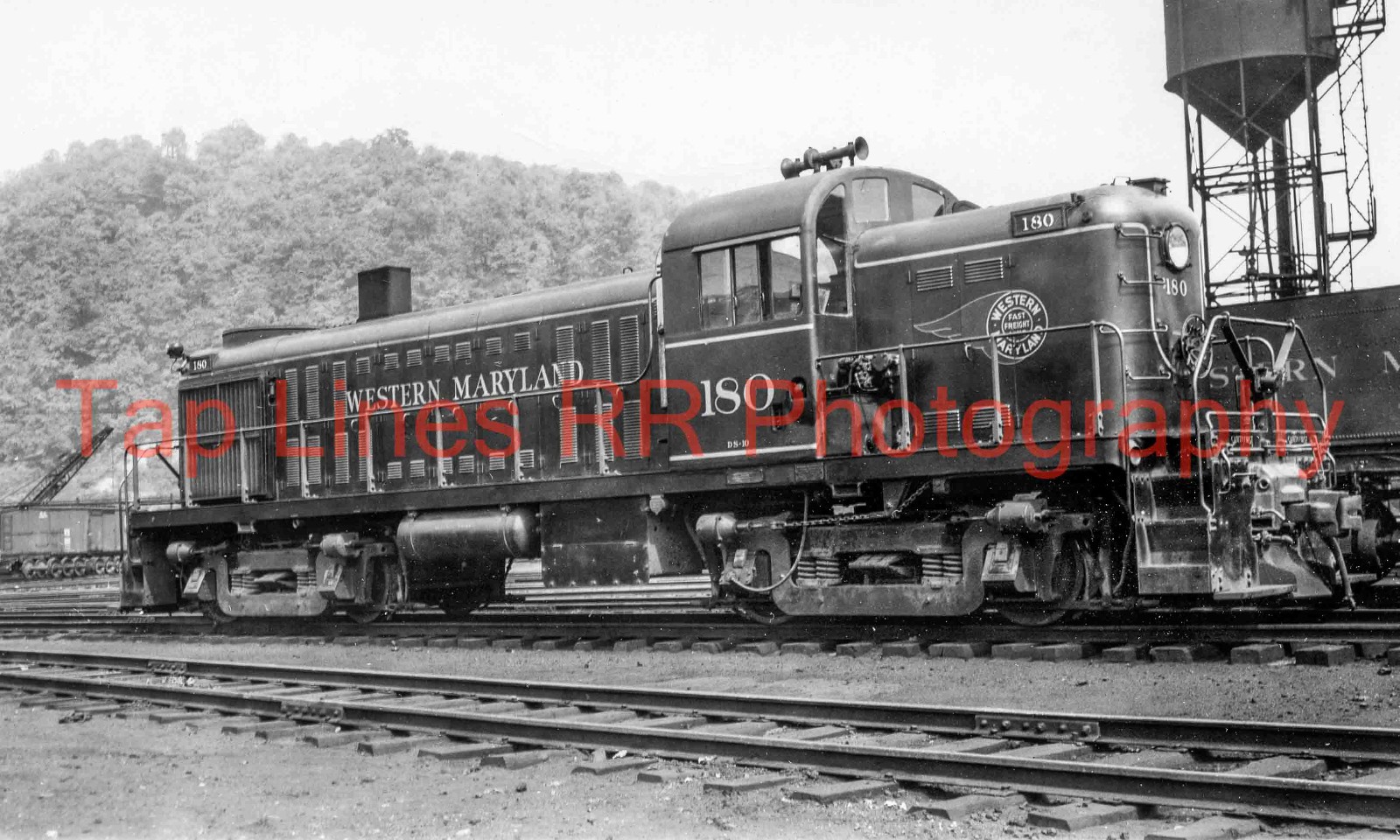 Western Maryland 180 ALCO RS2 Ridgely WV 9/1948  New 5x8 Photo