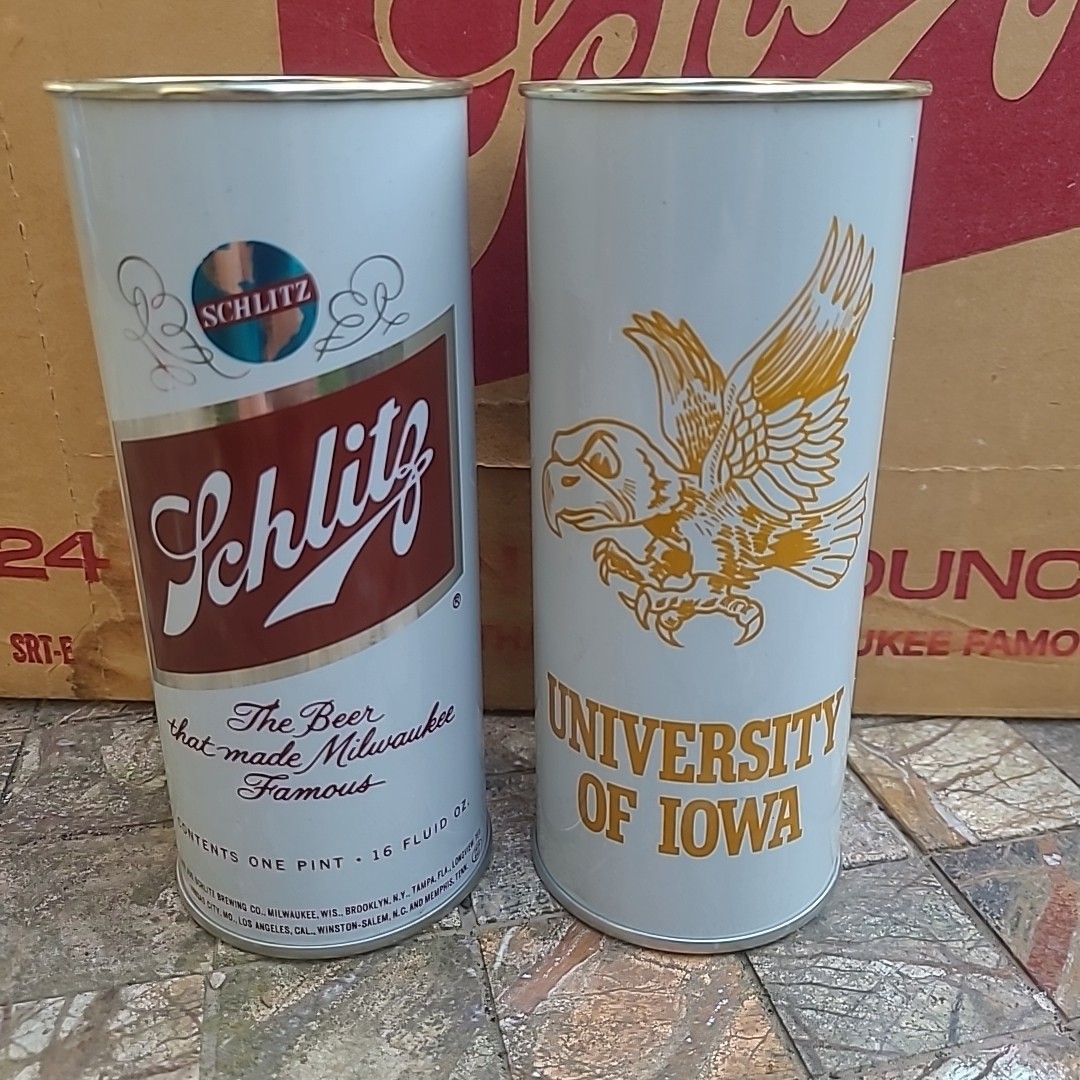 1969 Schlitz - University Iowa 16oz Can CUPS 