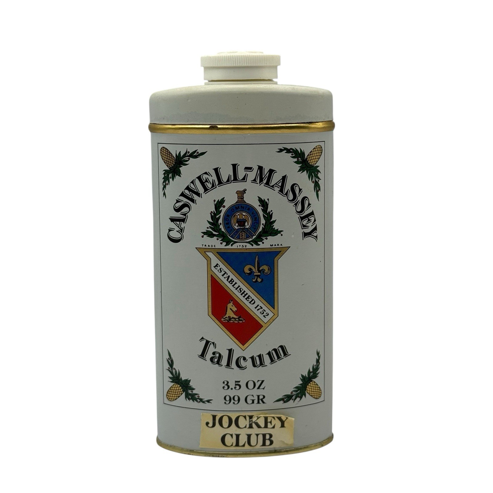CASWELL-MASSEY Jockey Club TALCUM 3.5 OZ ●Vintage Rare● Oldest Perfumers In USA 