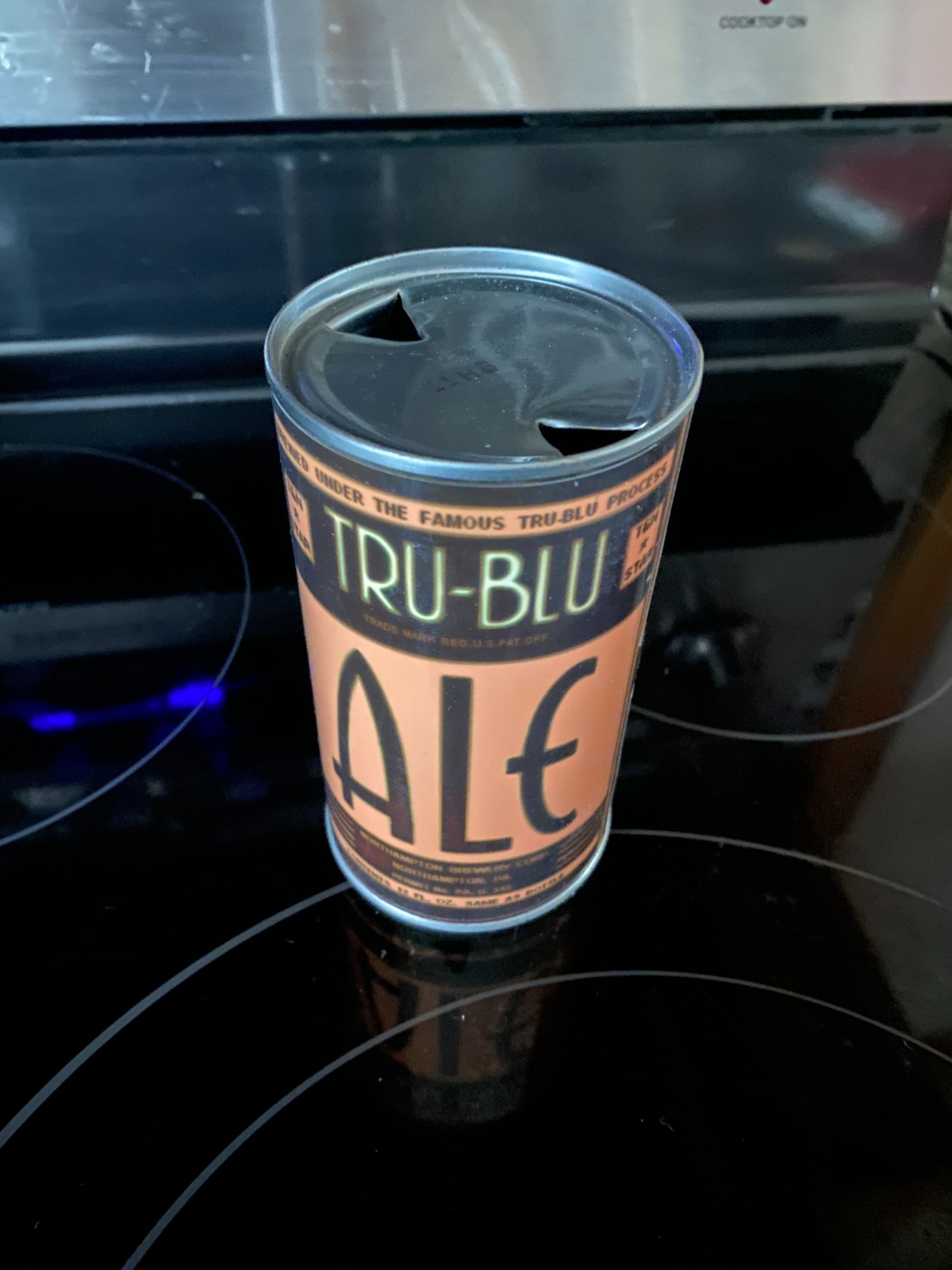 TRU-BLU ALE 12 oz. FLAT TOP BEER CAN - REPRODUCTION PAPER LABEL CAN TRU-BLU ALE 12 oz. FLAT TOP BEER CAN - REPRODUCTION PAPER LABEL CAN
