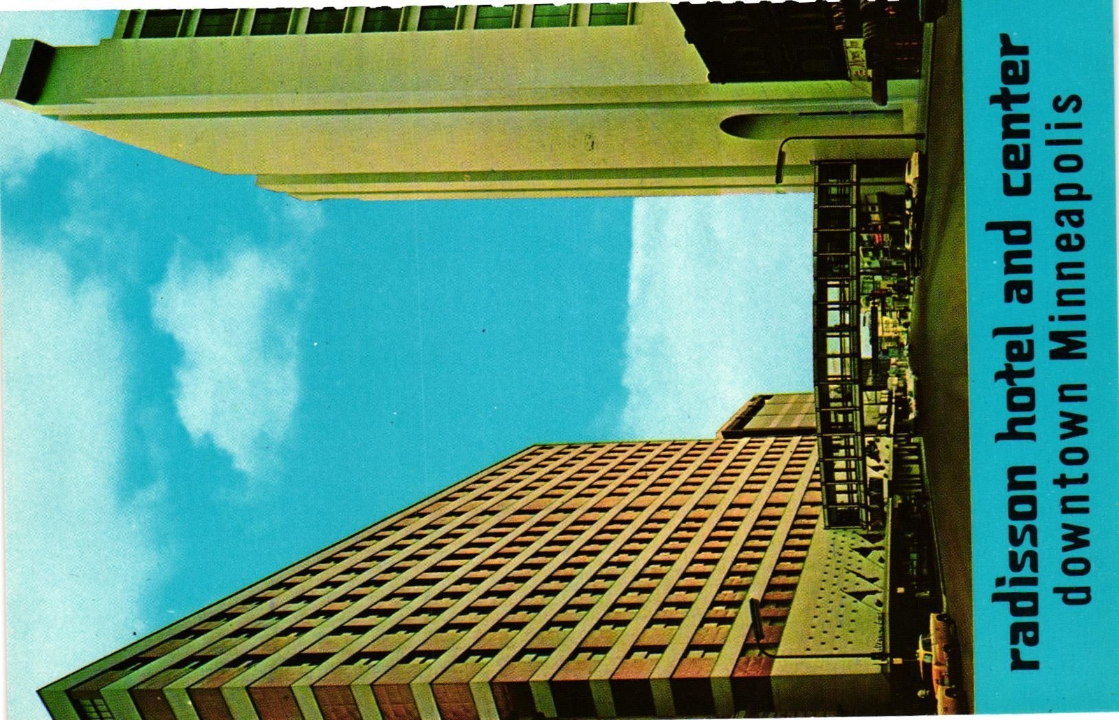 Vintage Postcard- Radisson Hotel & Radisson Mart, Minneapolis, MN 1960s Vintage Postcard- Radisson Hotel & Radisson Mart, Minneapolis, MN 1960s