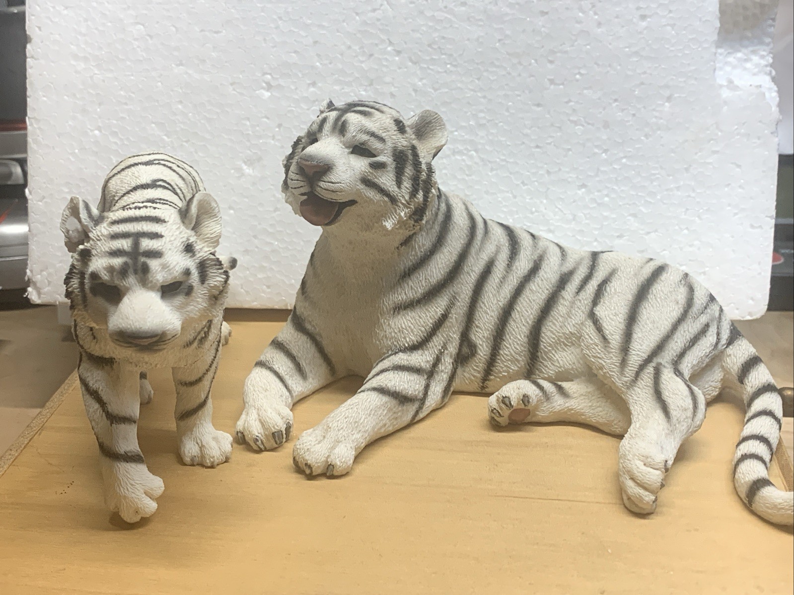 Vintage White Tiger And Cub Wildlife Figure Westland Giftware 2002