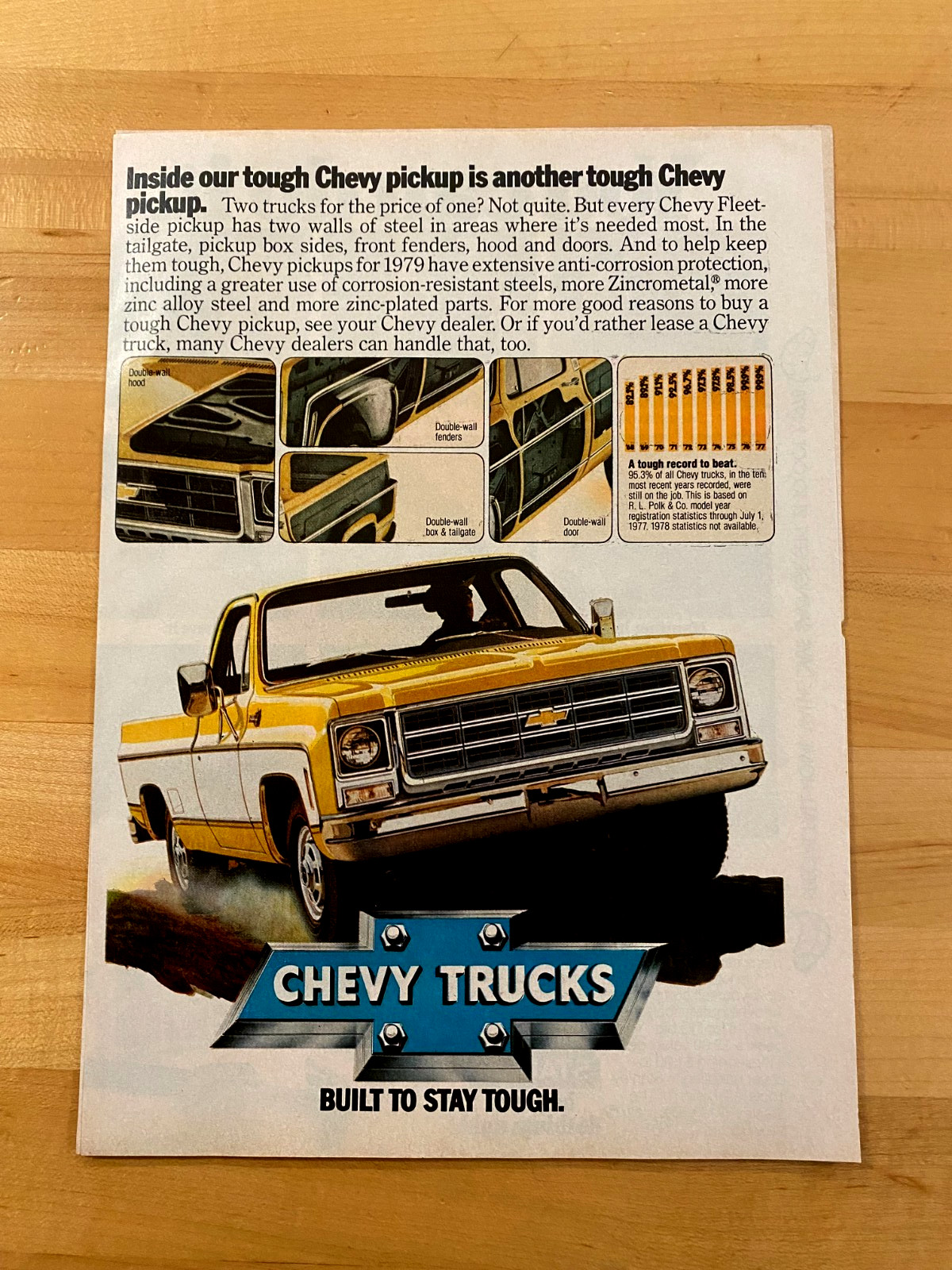 1978 Print Ad 1979 Chevrolet Pickup Truck