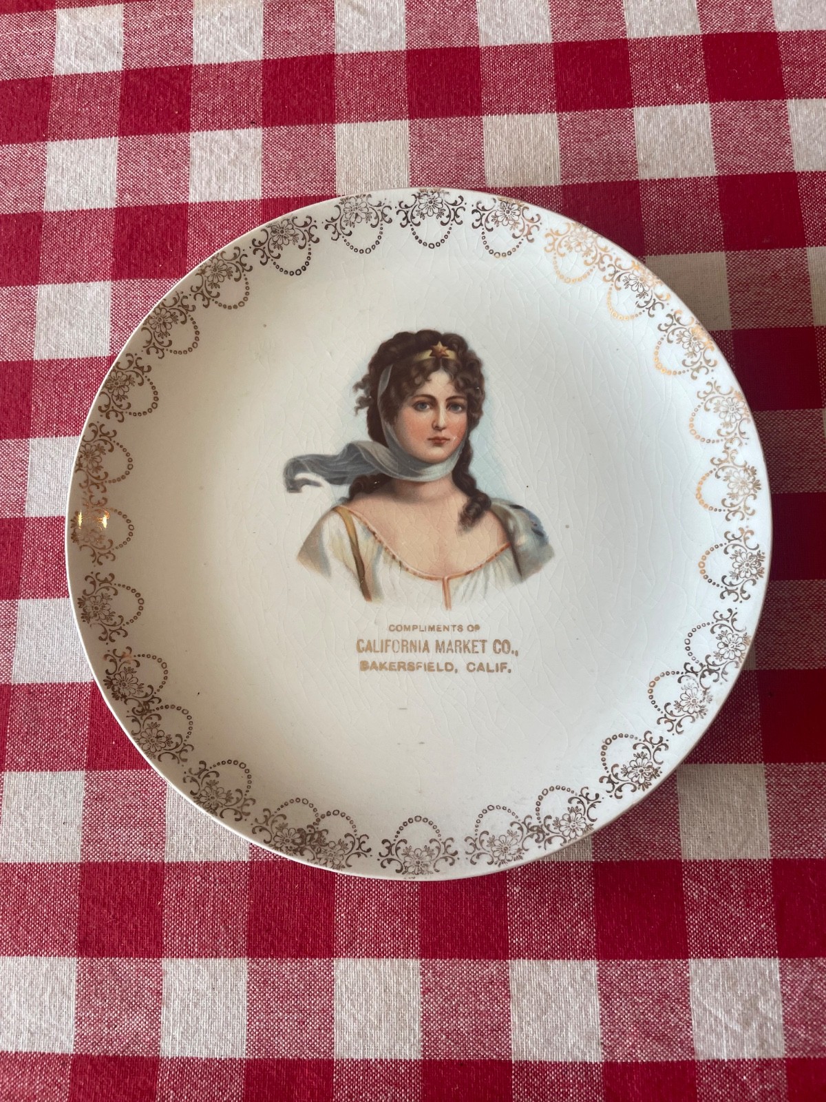 Antique Promotional Giveaway Piece Bakersfield, California