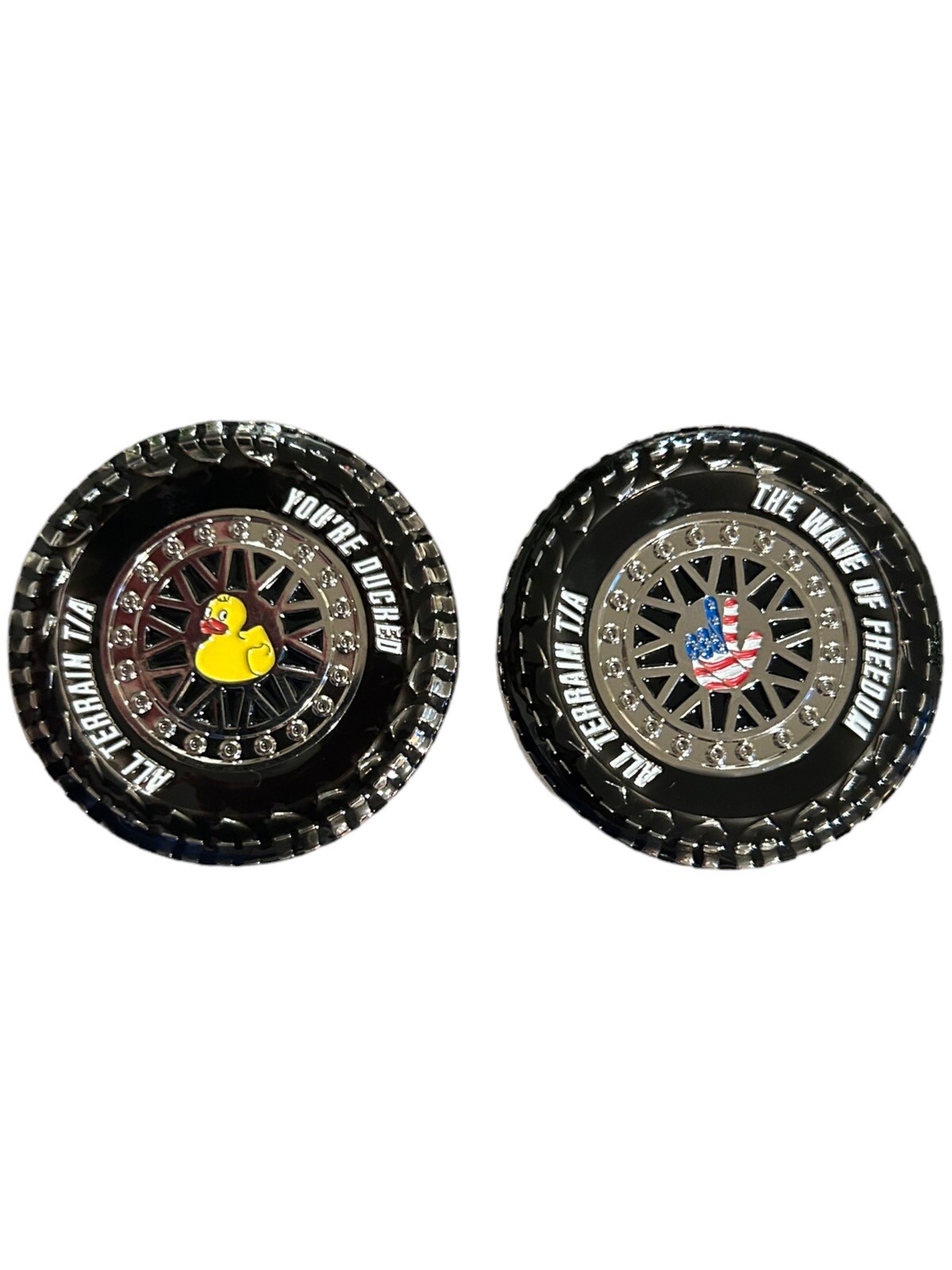 Custom Jeep Duck Tire Challenge Coin Wave Unique Gift Outdoors Collectible US V1