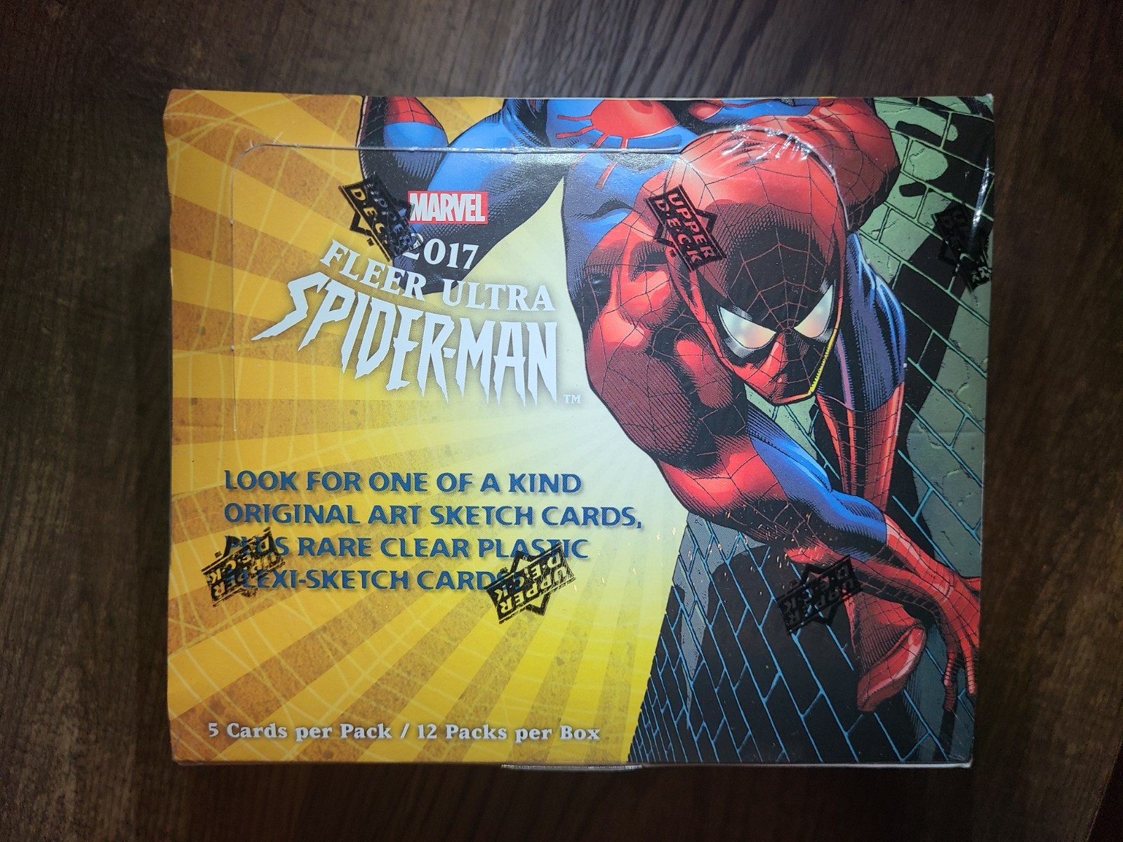 2017 Fleer Ultra Spider-Man Sealed Hobby Box Upper Deck Marvel PMG Chase 🔥 RARE