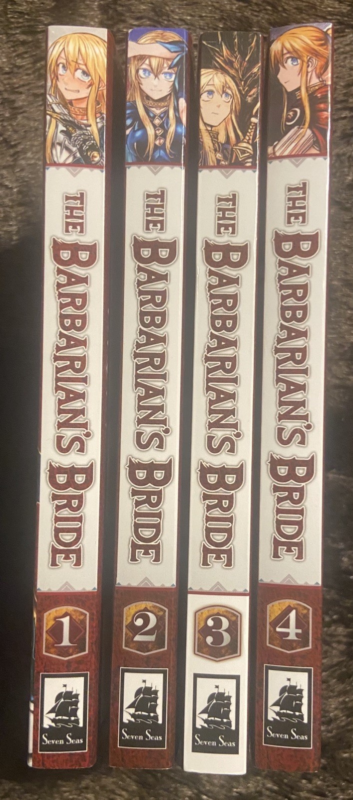 BRAND NEW Seven Seas The Barbarian’s Bride Vol 1-4 English Manga Set