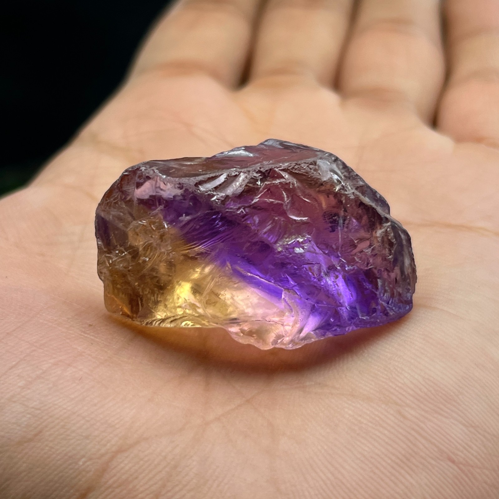 106 Cts Rare Big Ametrine Rough Gemstone – Natural Raw Amethyst and Citrine