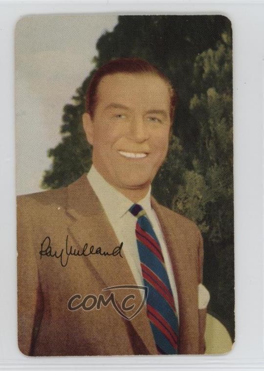 1952 Mother\'s/Family Cookies Television and Radio Stars Ray Milland #48 0ii1