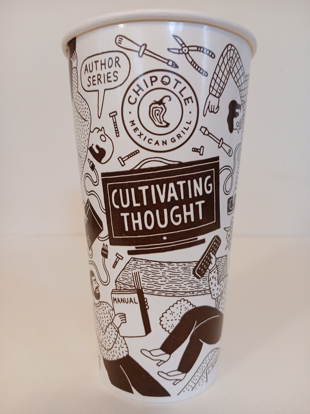 Chipotle Vintage Cultivating Thought Series Collector\'s Cup 20oz Rare 2015 NEW 2 Chipotle Vintage Cultivating Thought Series Collector\'s Cup 20oz Rare 2015 NEW 2