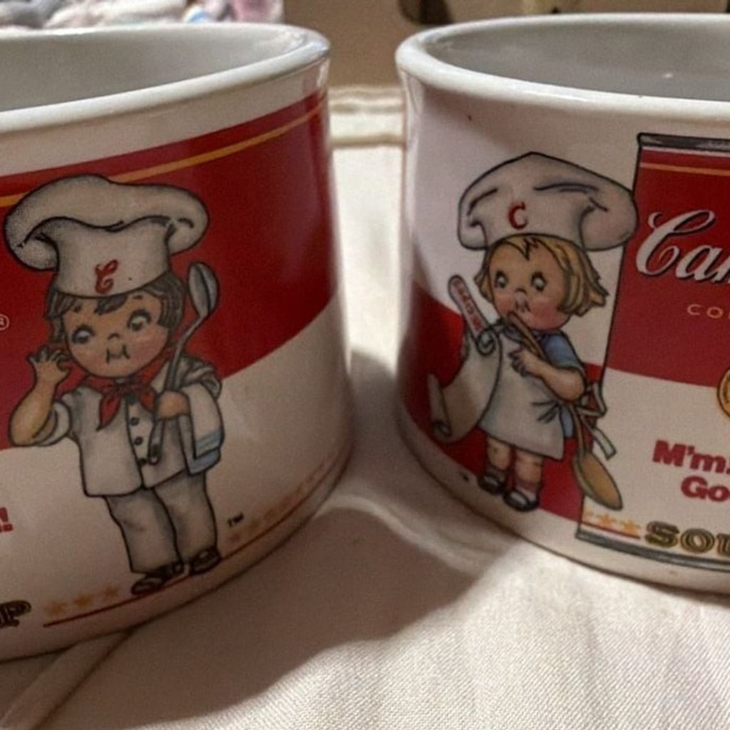 Vintage 1998 Campbell's Kids Condensed Soup Mug Set by Westwood