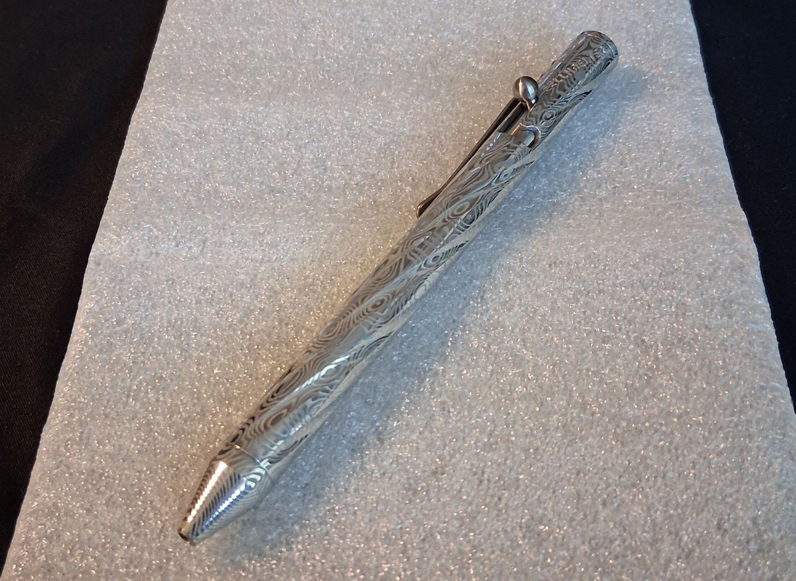 Fellhoelter Tibolt Full Size; Full Twist Fluted Damasteel (Brand New) Fellhoelter Tibolt Full Size; Full Twist Fluted Damasteel (Brand New)