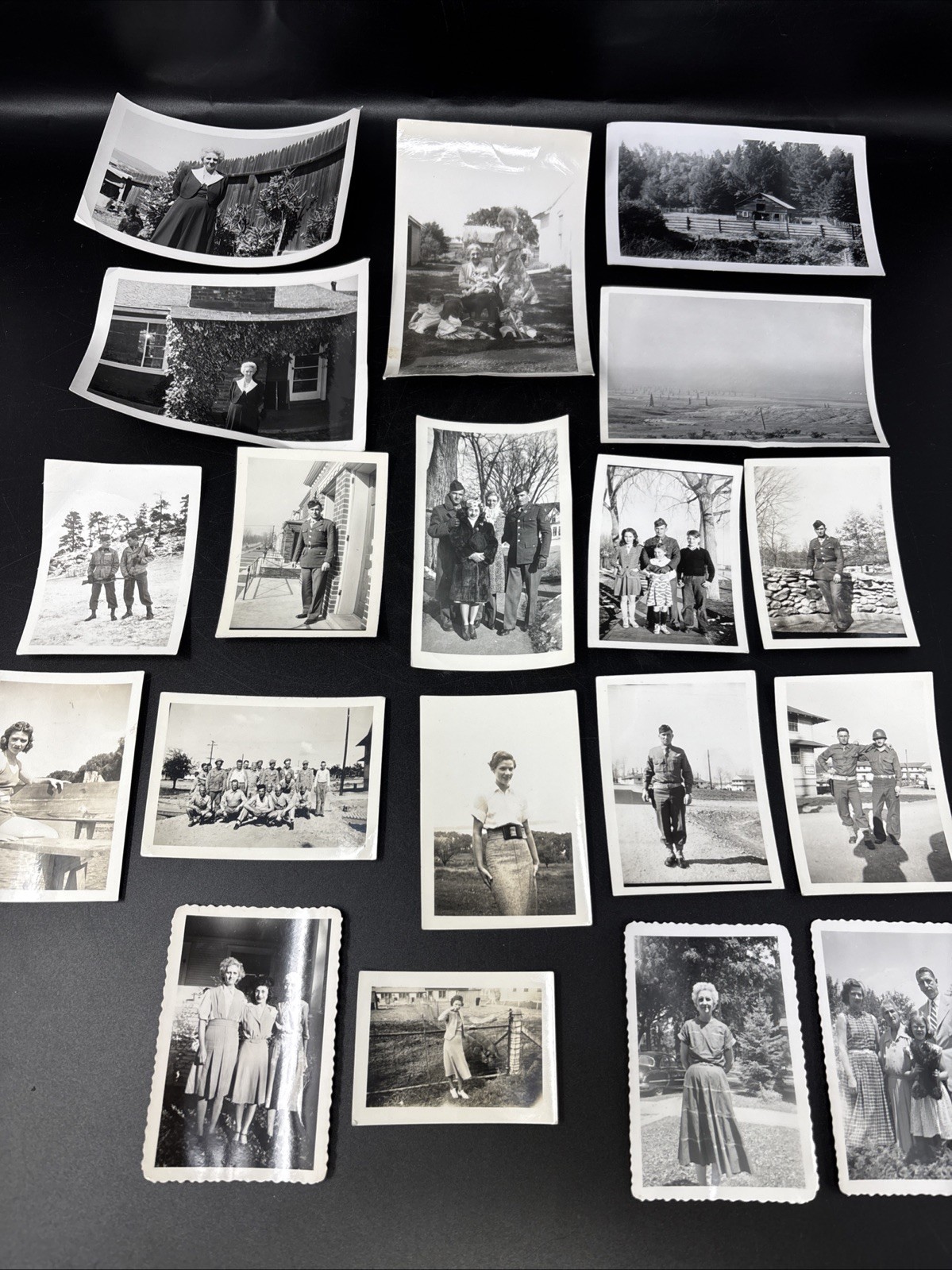 Vtg Lot Of 19 Family Photos Pictures Photographs Military, Farm Vtg Lot Of 19 Family Photos Pictures Photographs Military, Farm