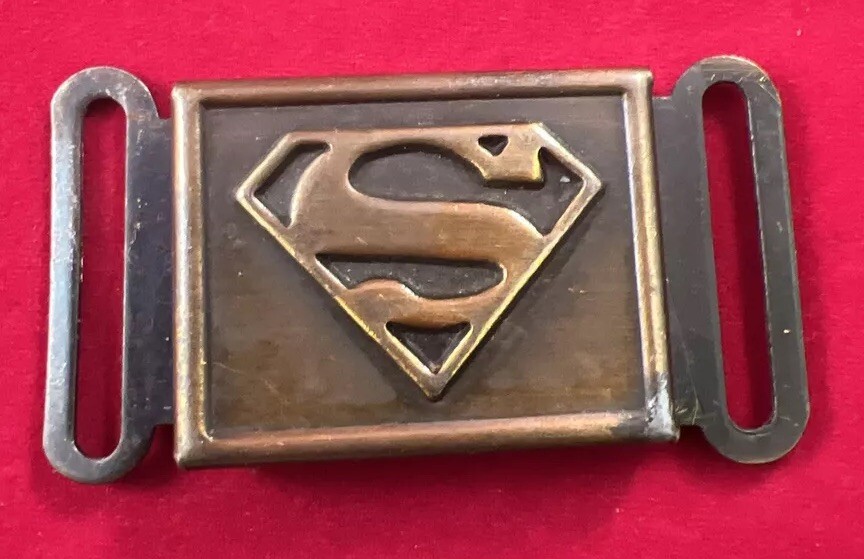 Original Vintage 1944 DC Comics Superman Belt Buckle 2