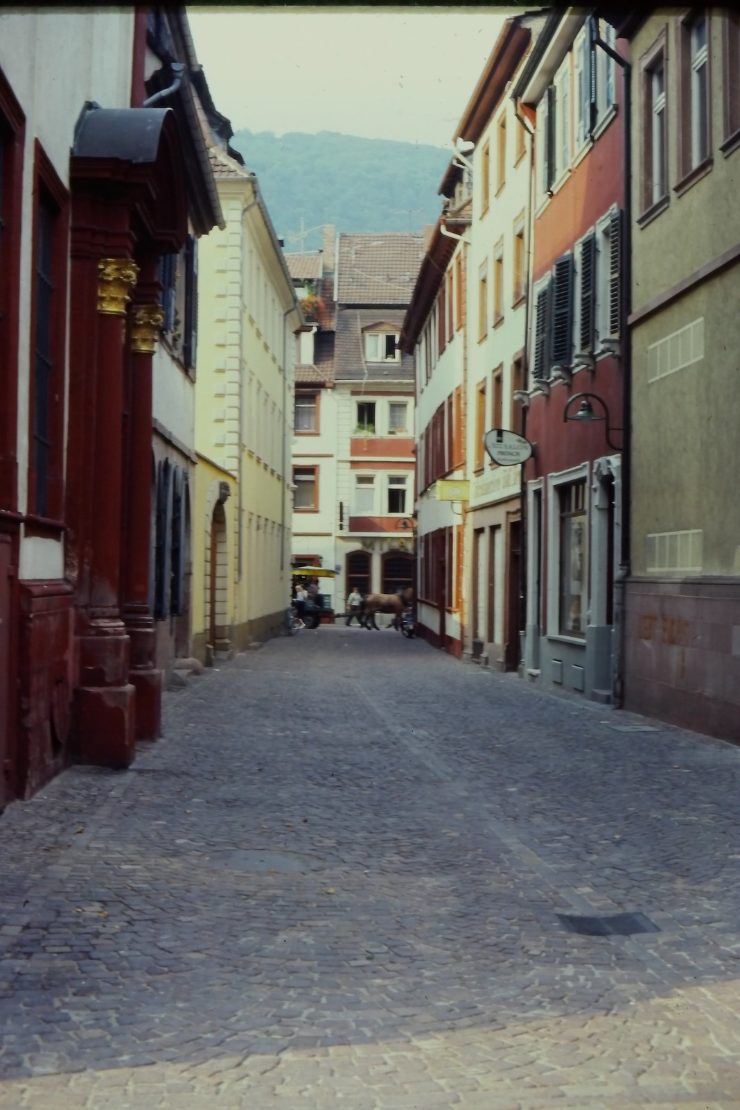 c1960\'s 35mm Slide, Cobblestone Street, Town, Narrow Alley Germany European
