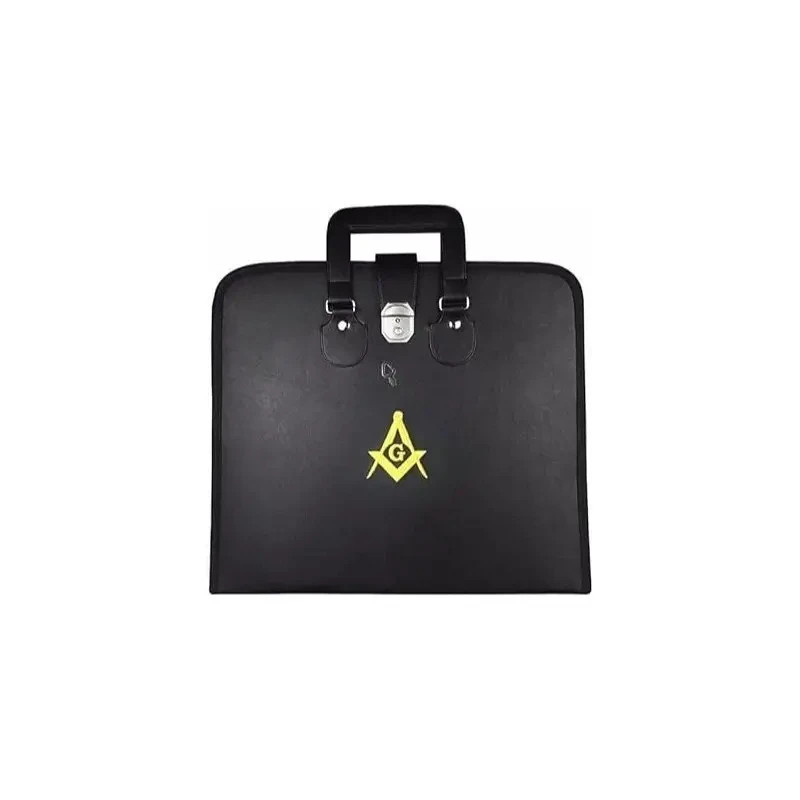 Masonic Hand Embroidered Square & Compass Masonic Apron Case MM, WM, PROVINCIA
