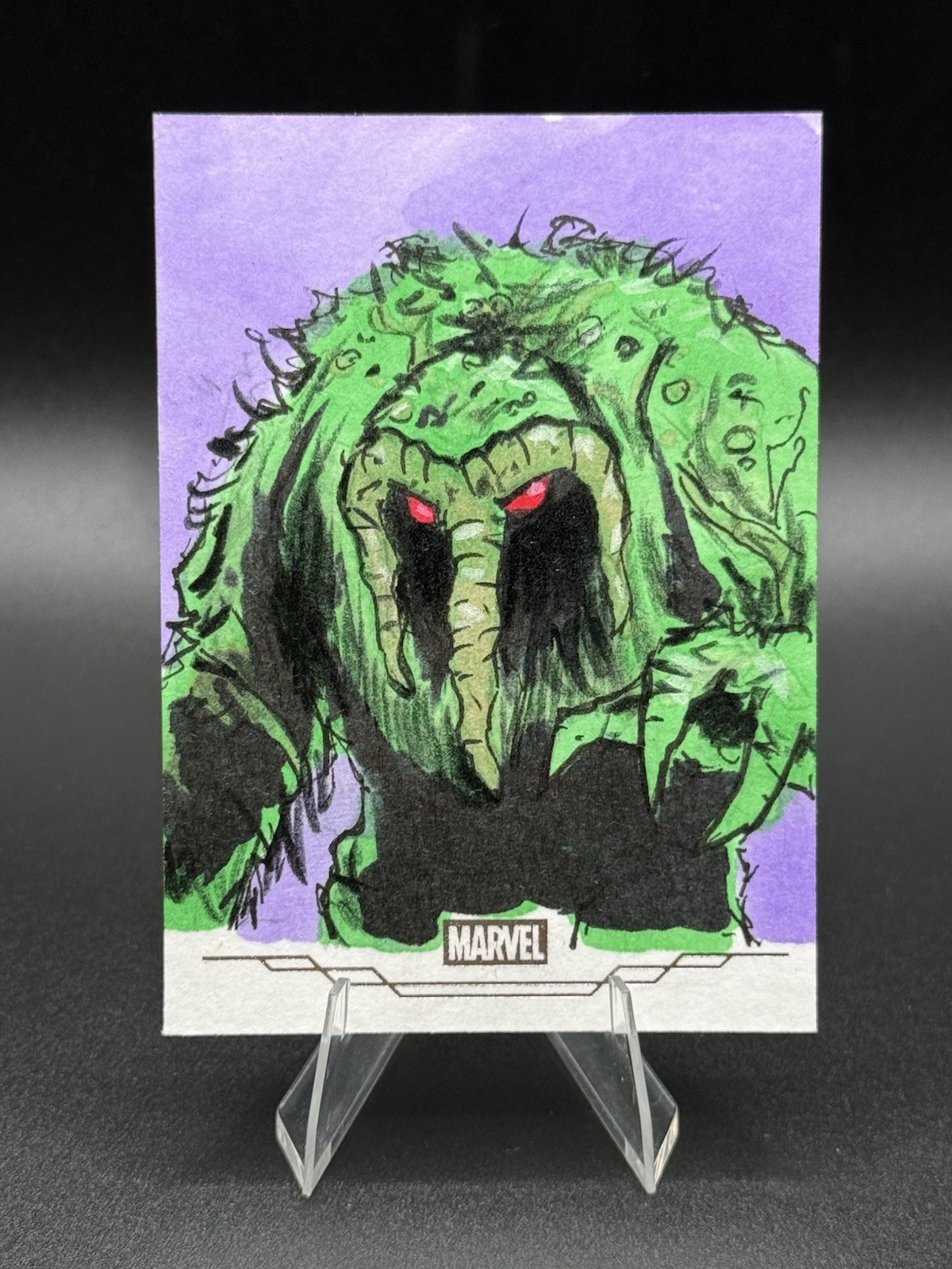 2025 Topps Marvel Comic Book Heroes Man-Thing Sketch Ryan Finley